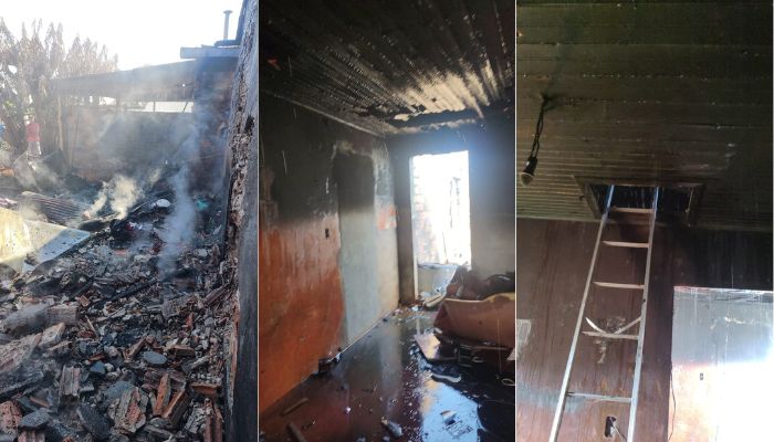 Ibema – Curto circuito causa incêndio em residência 